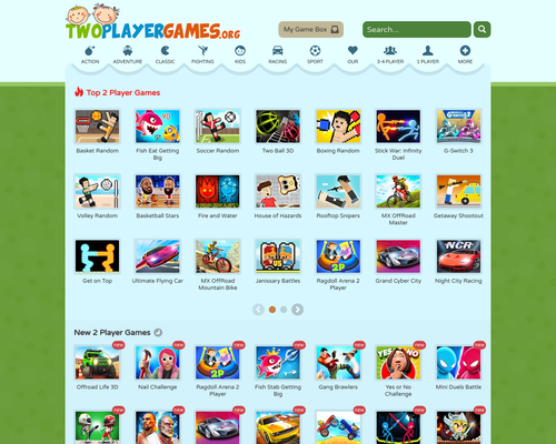 Access twoplayergames.org. 2 Player Games - TwoPlayerGames.org