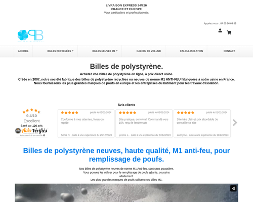 Billes de polystyrène à Prix Usine - Petit et Grand Volume - Pour