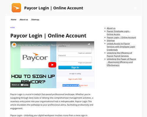 Paycor-login.net
