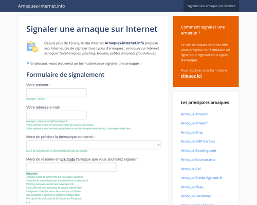 Arnaques-internet.info