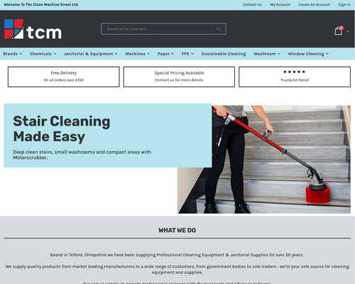 The Clean Machine Direct, Professional Cleaning Supplies & Janitorial  Equipment, Based in Telford, Shropshire