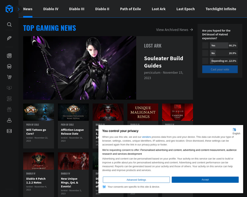 Maxroll - News, Guides & Tools for Diablo 4, Lost Ark, PoE & more