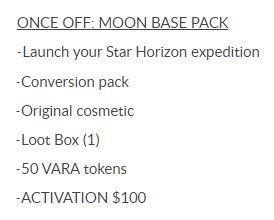 star horizon Once Off Moon Base Pack