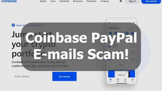 Coinbase e-mails scam