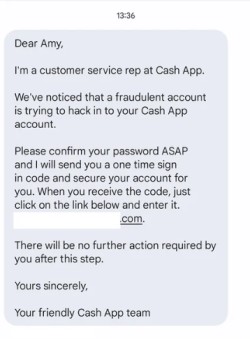 Cash app false text messages