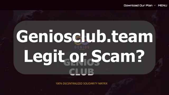 Geniosclub.team scam