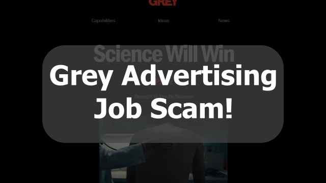 grey advertising job scam