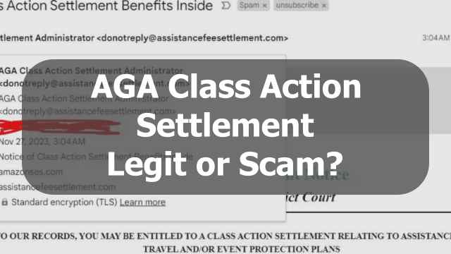 AGA Class action settlement legit