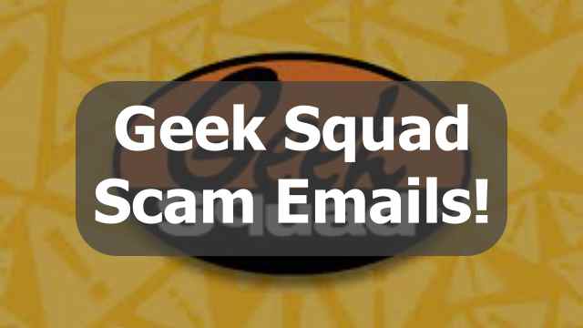 Geek Squad scam emails
