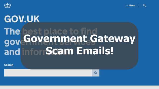Government Gateway scam emails