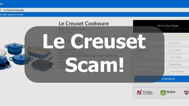 Le Creuset Free GIveaway scam