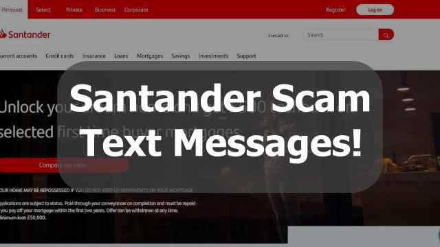 Santander scam text messages