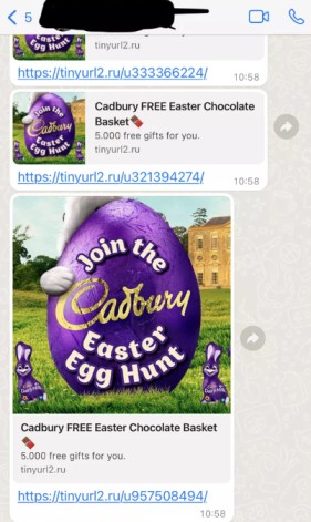 Cadbury Easter Egg Scam