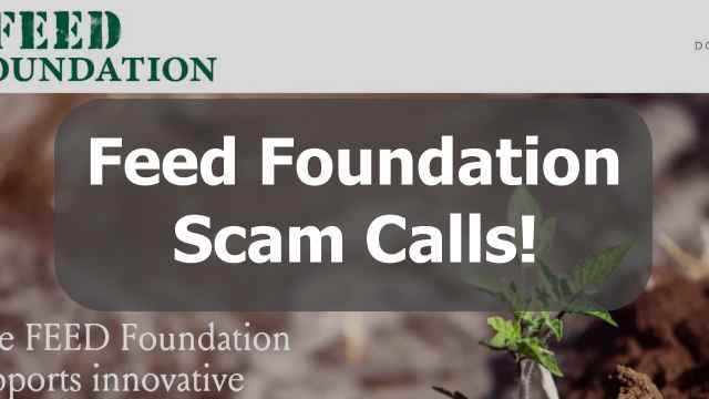 Feed Foundation scam calls