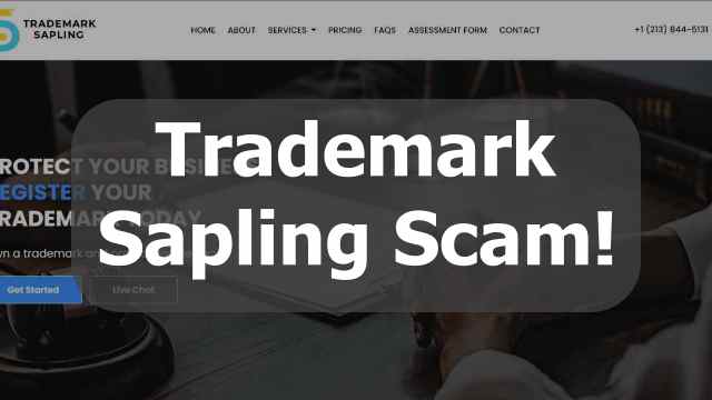 Trademark Sapling Scam