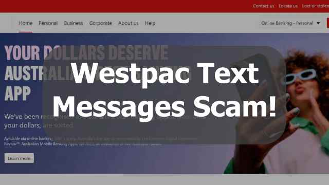 Westpac text messages scam