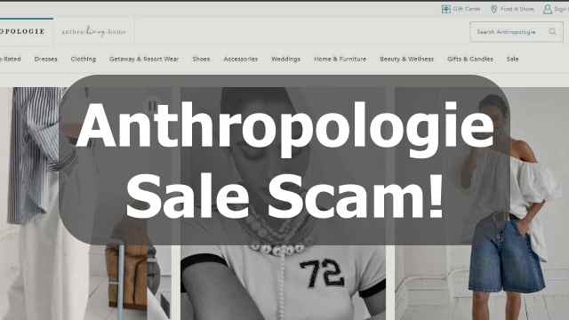 Anthropologie sale scam