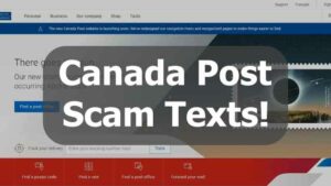Canada Post text scam