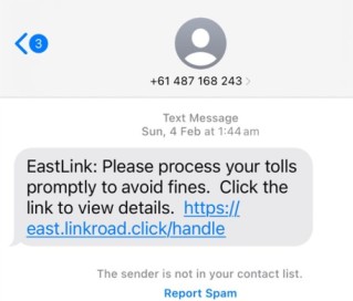 Eastlink Scam Text