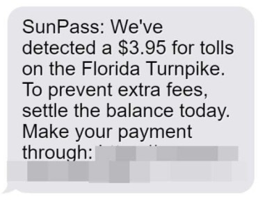 SunPass Text scam